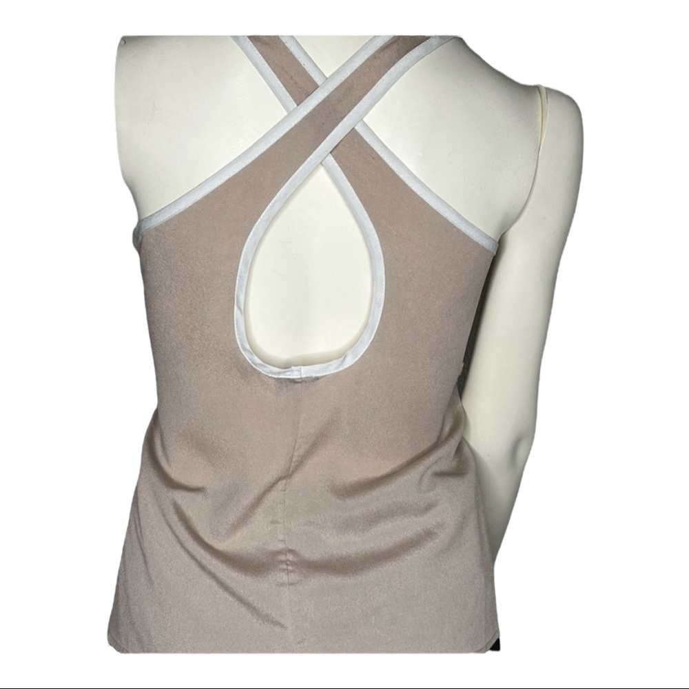 Noble U Dressy Circle Back TANK TOP Sz Oversized Med